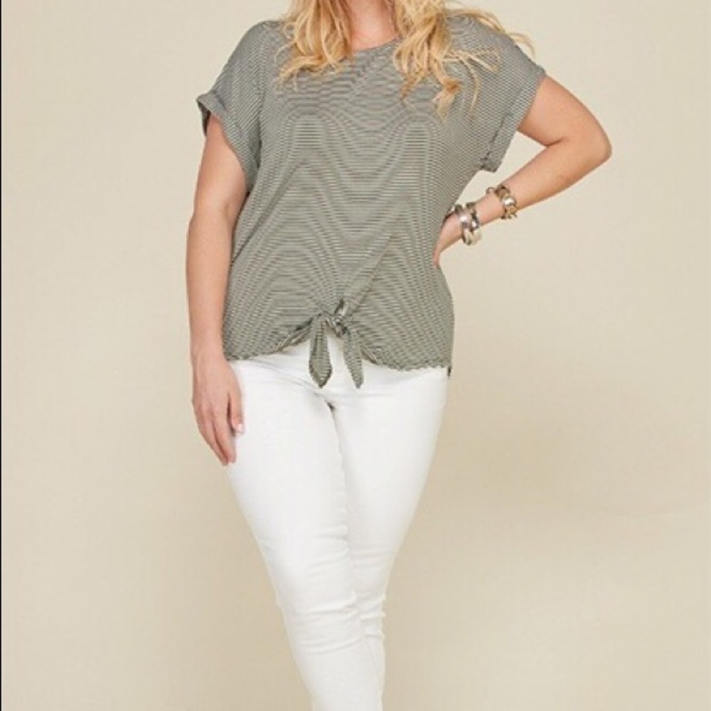 Plus Size Striped Top - Picture 2 of 4